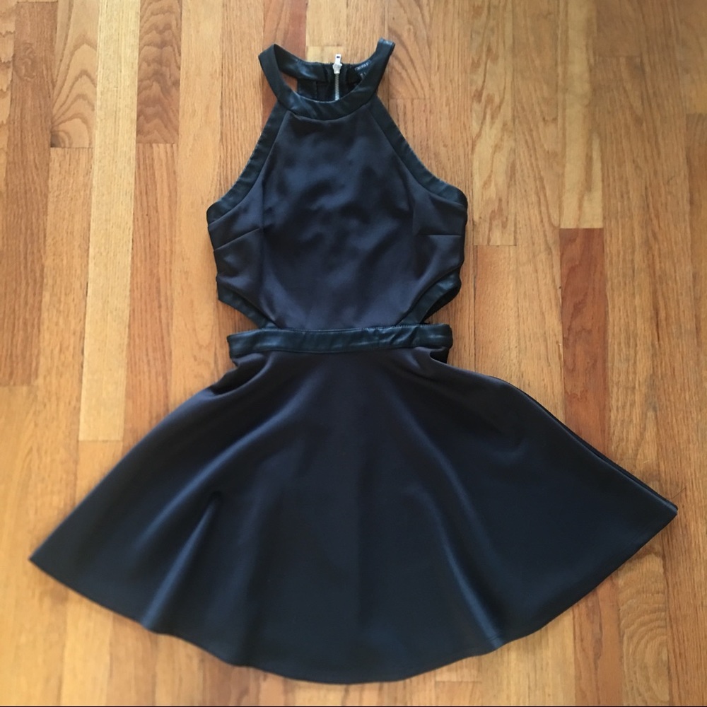 Forever 21 Skater Dress with Cut-out Sides